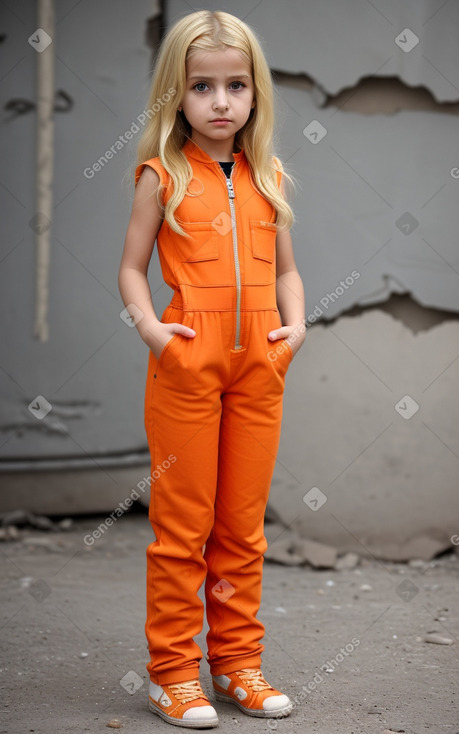 Syrian child girl with  blonde hair