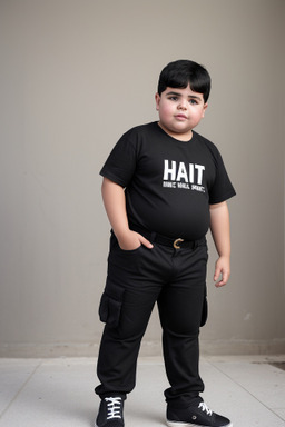 Tunisian child boy with  black hair