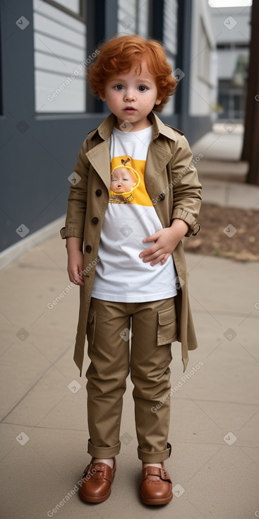 Colombian infant boy with  ginger hair