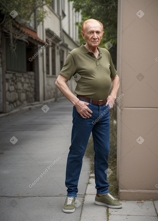 Croatian elderly male with  ginger hair