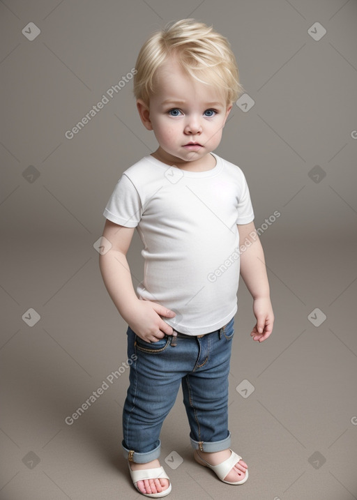 Irish infant boy with  blonde hair