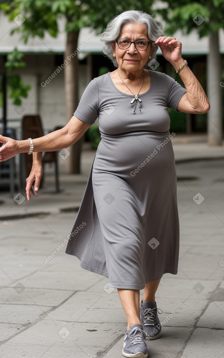 Nicaraguan elderly female with  gray hair