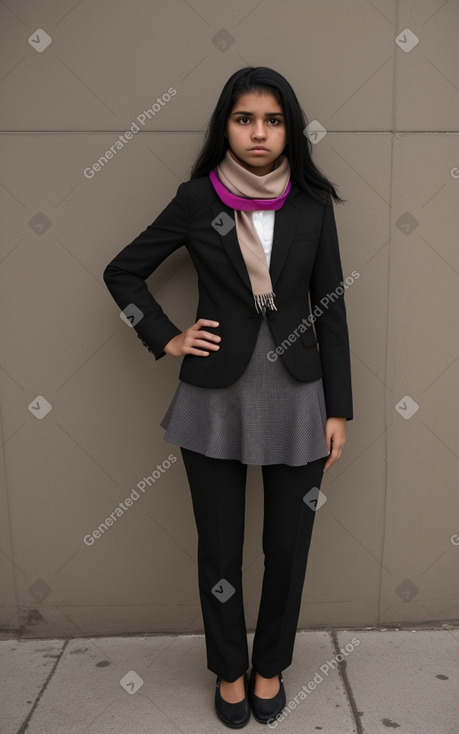 Nicaraguan teenager girl with  black hair