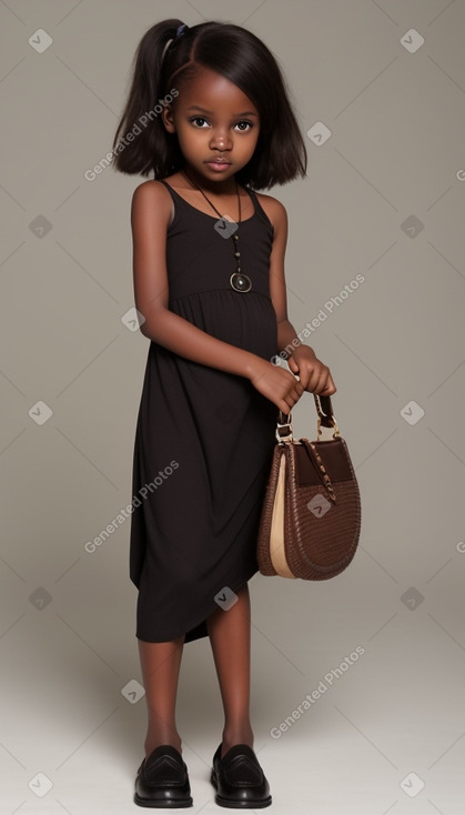 Kenyan infant girl with  brown hair