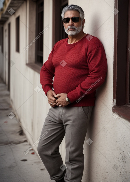 Cuban middle-aged male with  gray hair