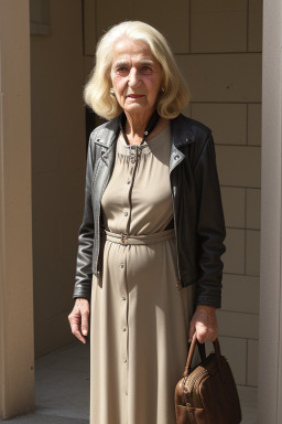 Syrian elderly female with  blonde hair