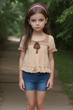 Croatian child female with  brown hair