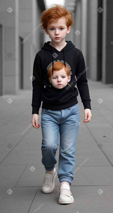 Romanian infant boy with  ginger hair