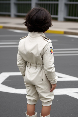 Colombian child boy with  brown hair