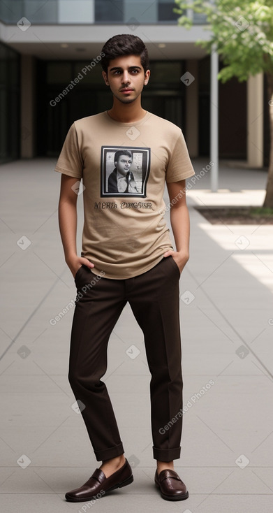 Yemeni young adult male with  brown hair