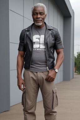 Nigerian 45 years male with  gray hair