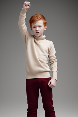 Slovenian child boy with  ginger hair