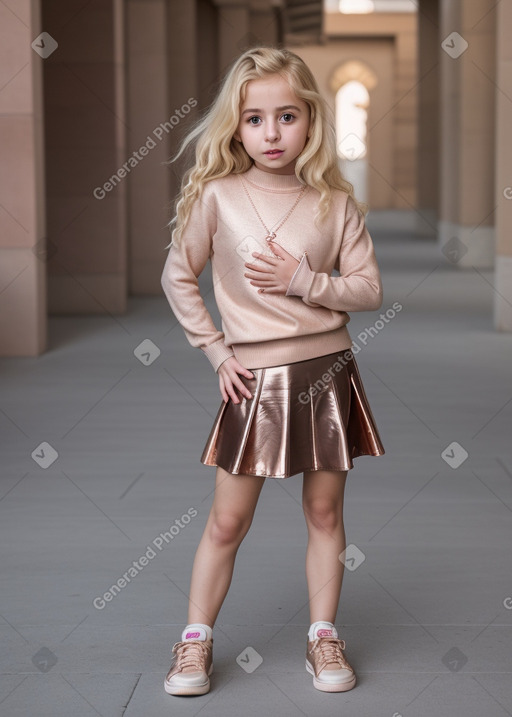 Armenian child girl with  blonde hair