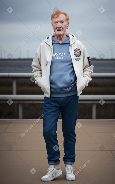 Elderly male with  ginger hair