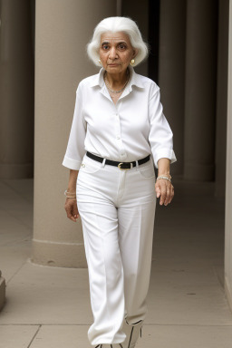 Egyptian elderly female with  white hair