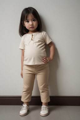 Singaporean infant girl with  brown hair