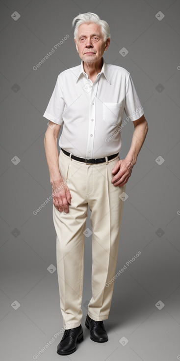 Danish elderly male with  white hair