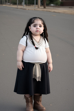 Iranian infant girl with  white hair