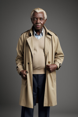 Zambian elderly male with  blonde hair