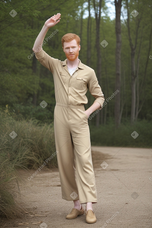 Adult male with  ginger hair