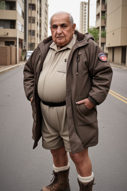 Lebanese elderly male with  brown hair