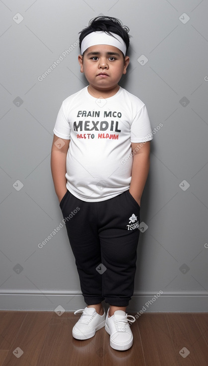 Mexican child boy with  white hair