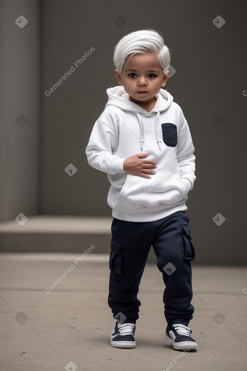 Nicaraguan infant boy with  white hair