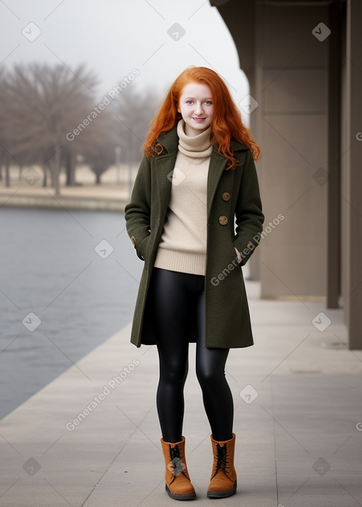 Emirati young adult female with  ginger hair