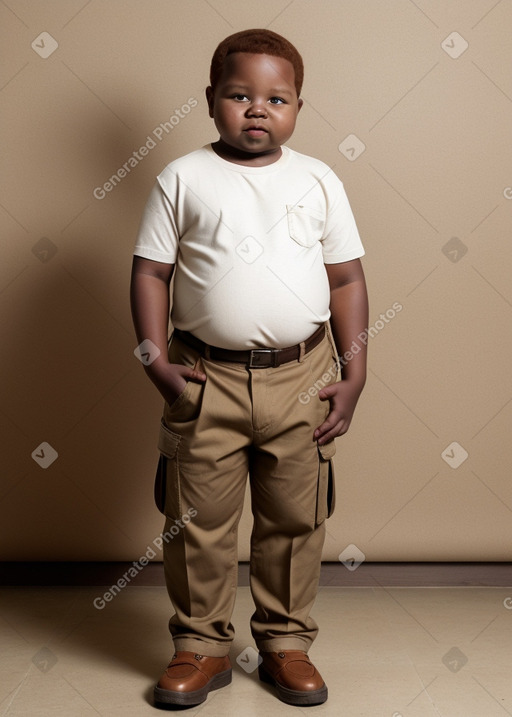 African child boy with  ginger hair