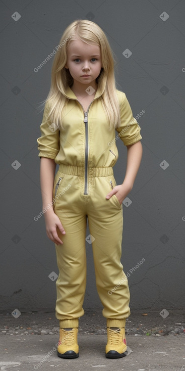 Slovak child girl with  blonde hair