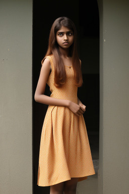 Bangladeshi teenager girl with  ginger hair