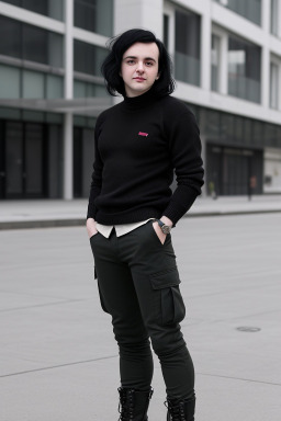 Albanian adult non-binary with  black hair