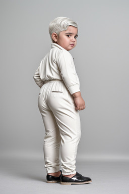 Qatari infant boy with  white hair