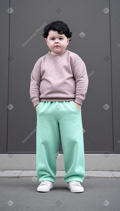 Irish child boy with  black hair