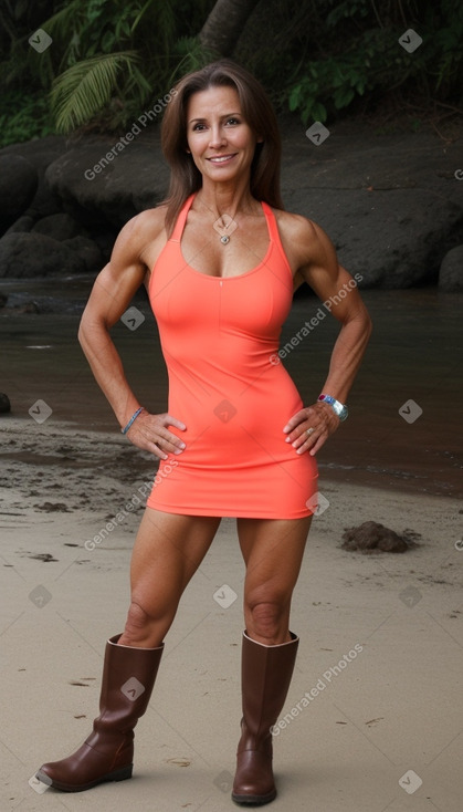 Costa rican 45 years female with  brown hair