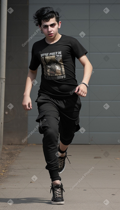 Armenian teenager male with  black hair