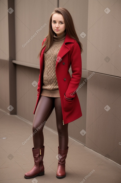 Tanzanian young adult female with  brown hair