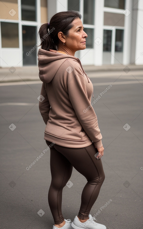 Ecuadorian middle-aged female with  brown hair