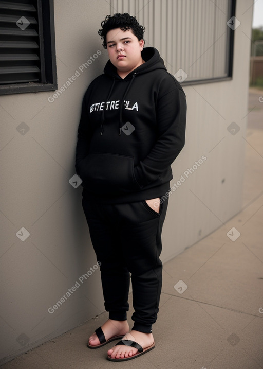 South african teenager boy with  black hair