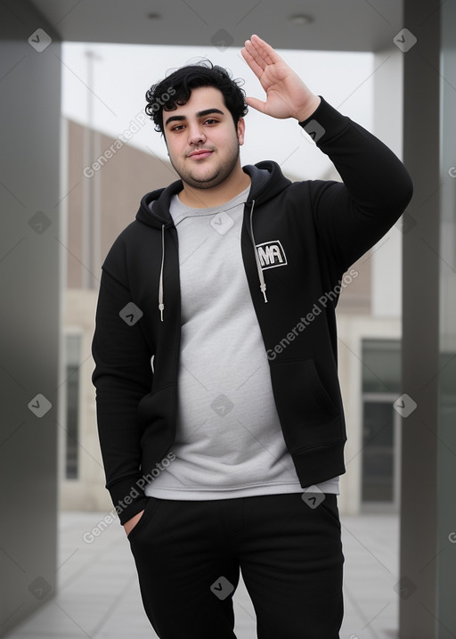 Italian young adult male with  black hair