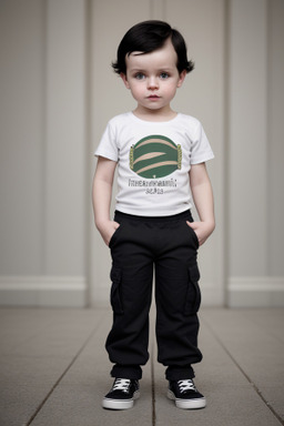 Lithuanian infant boy with  black hair