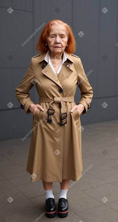 Peruvian elderly female with  ginger hair