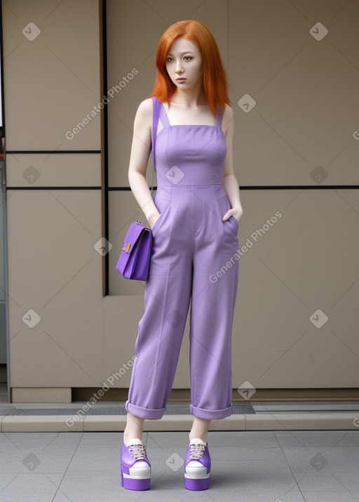 Japanese adult female with  ginger hair