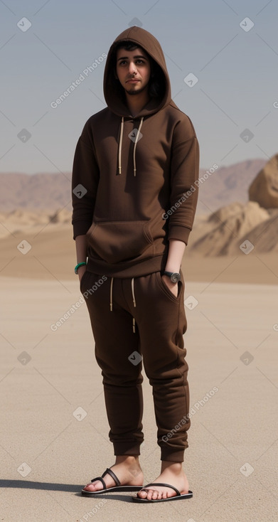 Emirati adult non-binary with  brown hair