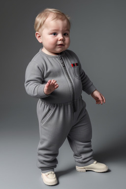 Norwegian infant boy with  gray hair