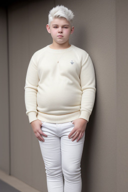 Australian teenager boy with  white hair