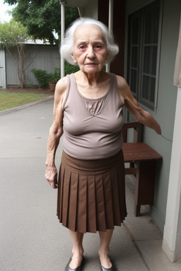 Georgian elderly female with  brown hair