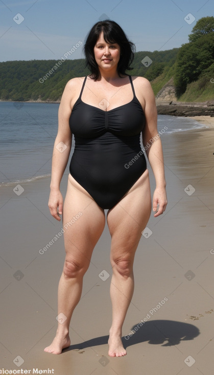 Danish 45 years female with  black hair