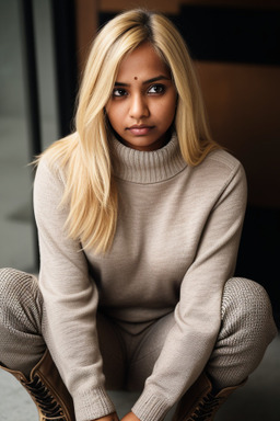 Sri lankan adult female with  blonde hair