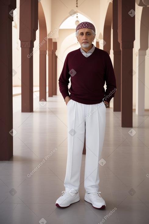 Moroccan 45 years male with  white hair